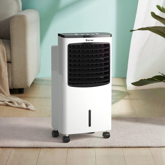 3-in-1 Portable Evaporative Air Conditioner Cooler with Remote Control, White Air Coolers White at Gallery Canada