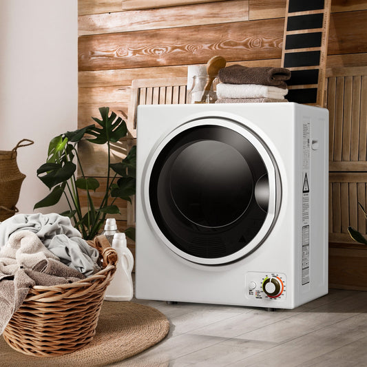 1.5 Cu.ft Clothes Dryer, Stainless Steel Wall Mount, White Dryers White at Gallery Canada