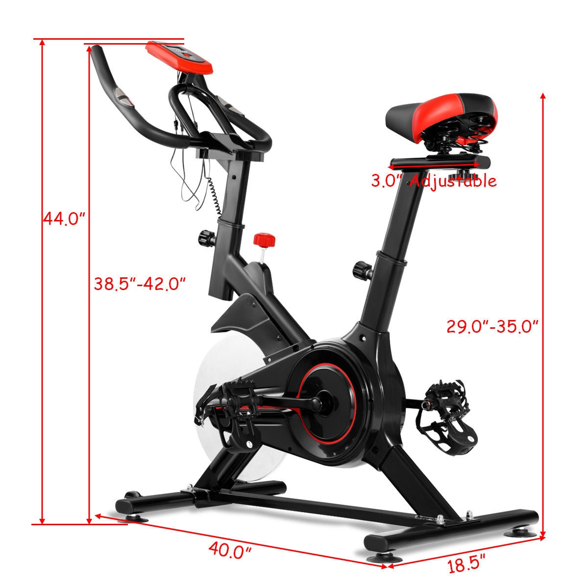 Stationary Indoor Sports Bicycle with Heart Rate Sensor and LCD Display at Gallery Canada