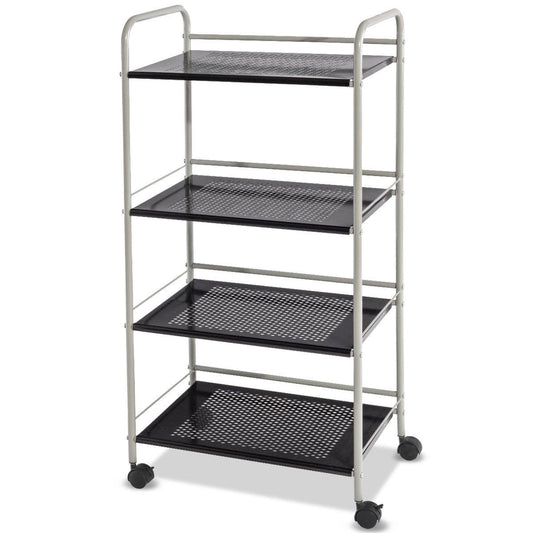 4 Tiers Rolling Cart Storage Display Rack-19.5 Inch at Gallery Canada
