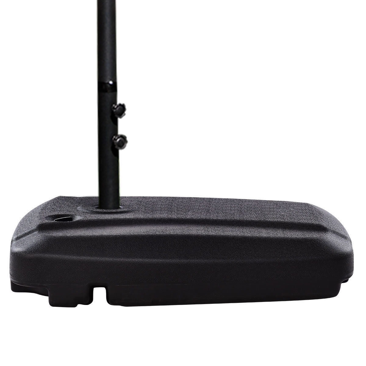 60L Plastic Weighted Fill Water Sand Wheel Patio Umbrella Base, Black Outdoor Umbrella Bases at Gallery Canada