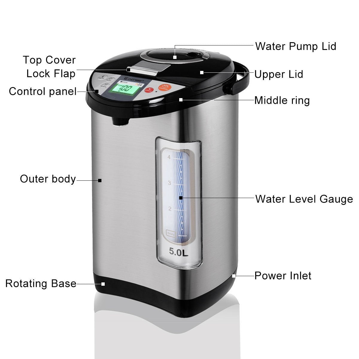 5-liter Electric LCD Water Boiler and Warmer at Gallery Canada