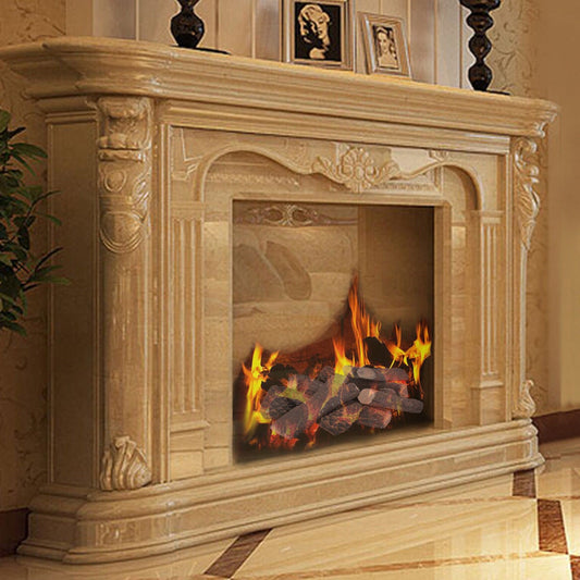 9 Piece Ceramic Fireplace Imitation Wood Propane Log Set Fireplace Tools Options at Gallery Canada