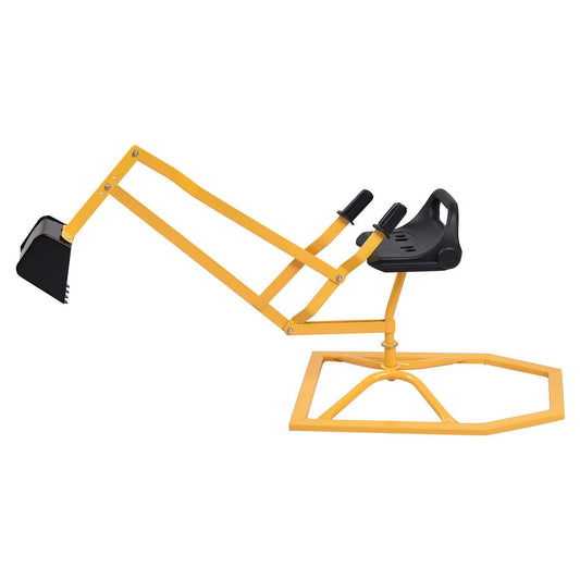 Heavy Duty Kid Ride-on Sand Digging Digger, Yellow
