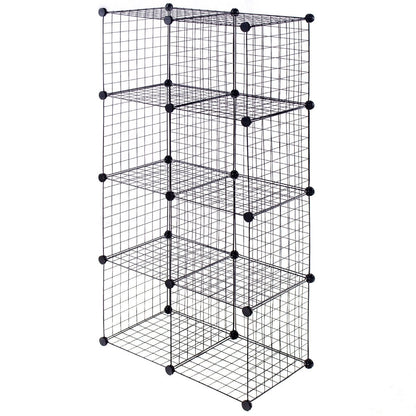 DIY 8 Cube Grid Wire Cube Shelves, Black at Gallery Canada