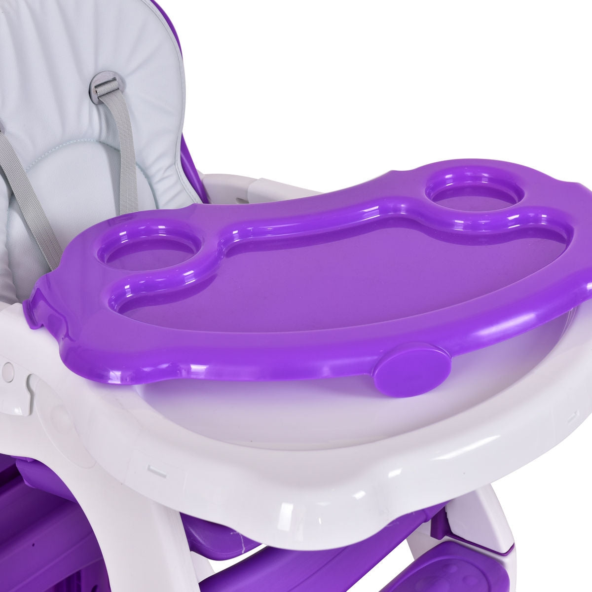 3 In 1 Convertible Play Table Seat, Baby High Chair, Purple