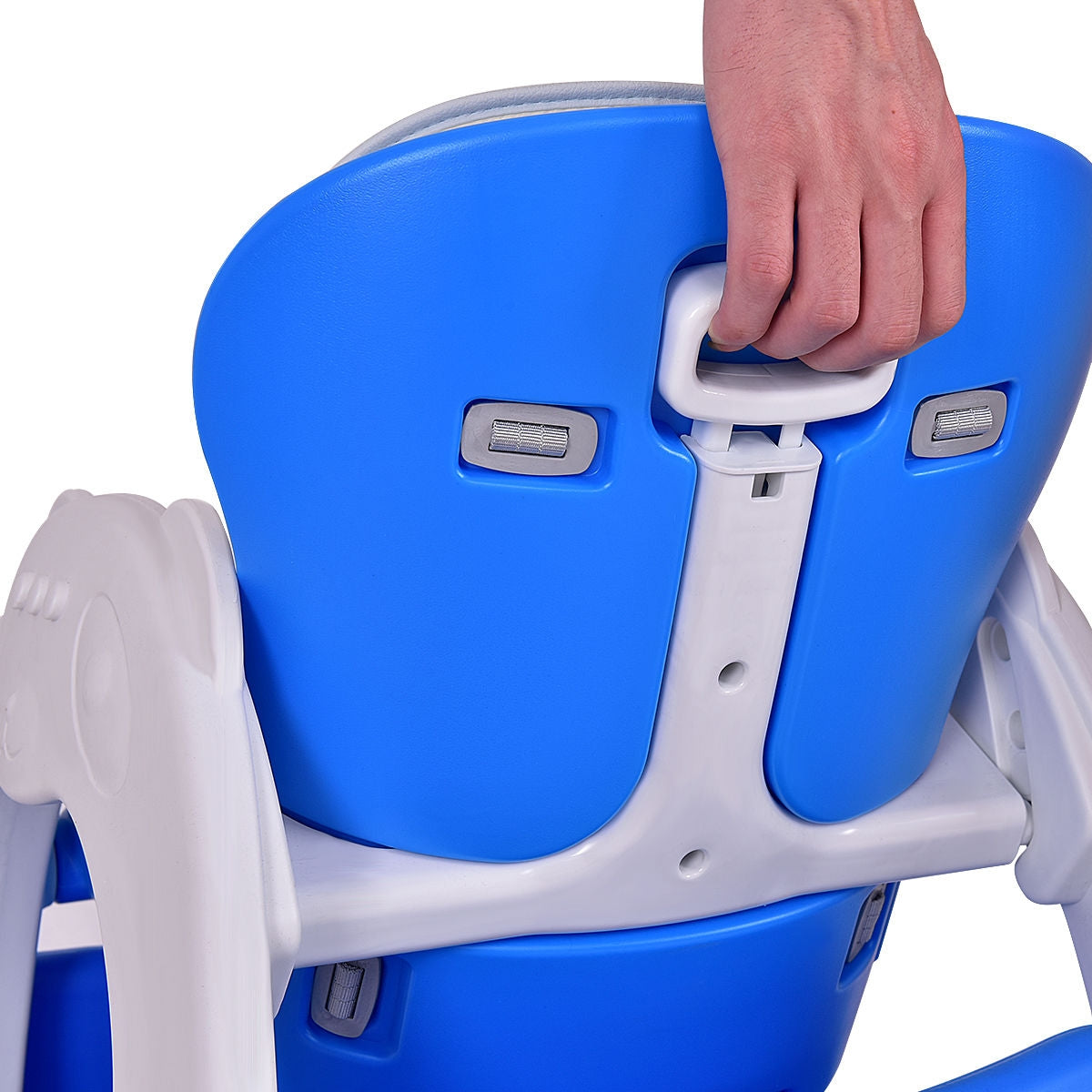 3 In 1 Convertible Play Table Seat High Chair, Blue High Chairs at Gallery Canada