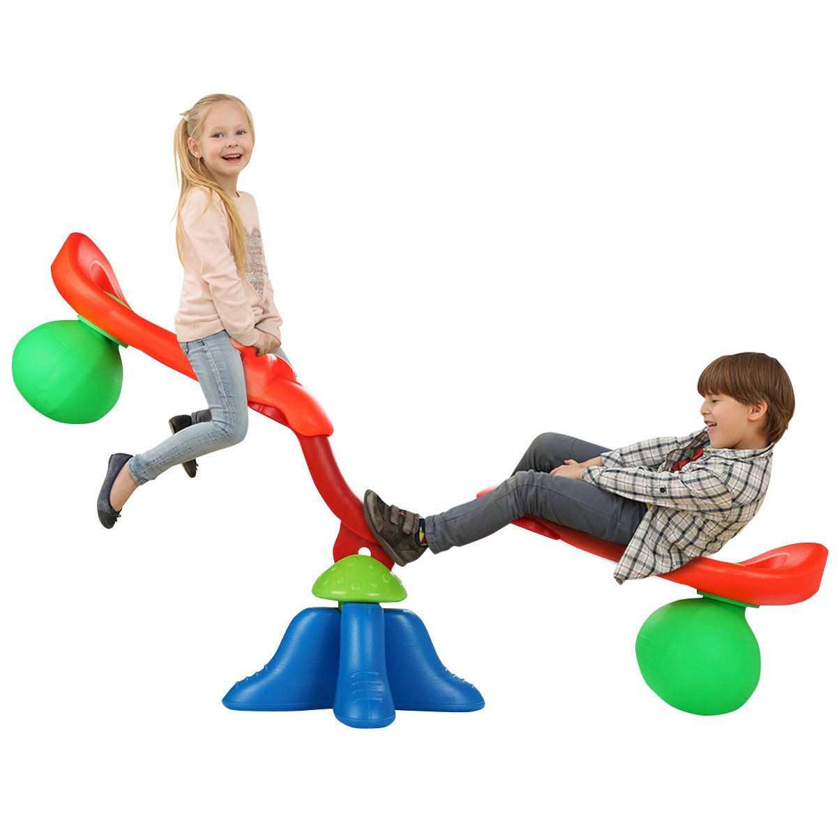 Kid's Seesaw 360 Degree Spinning Teeter, Red - Gallery Canada