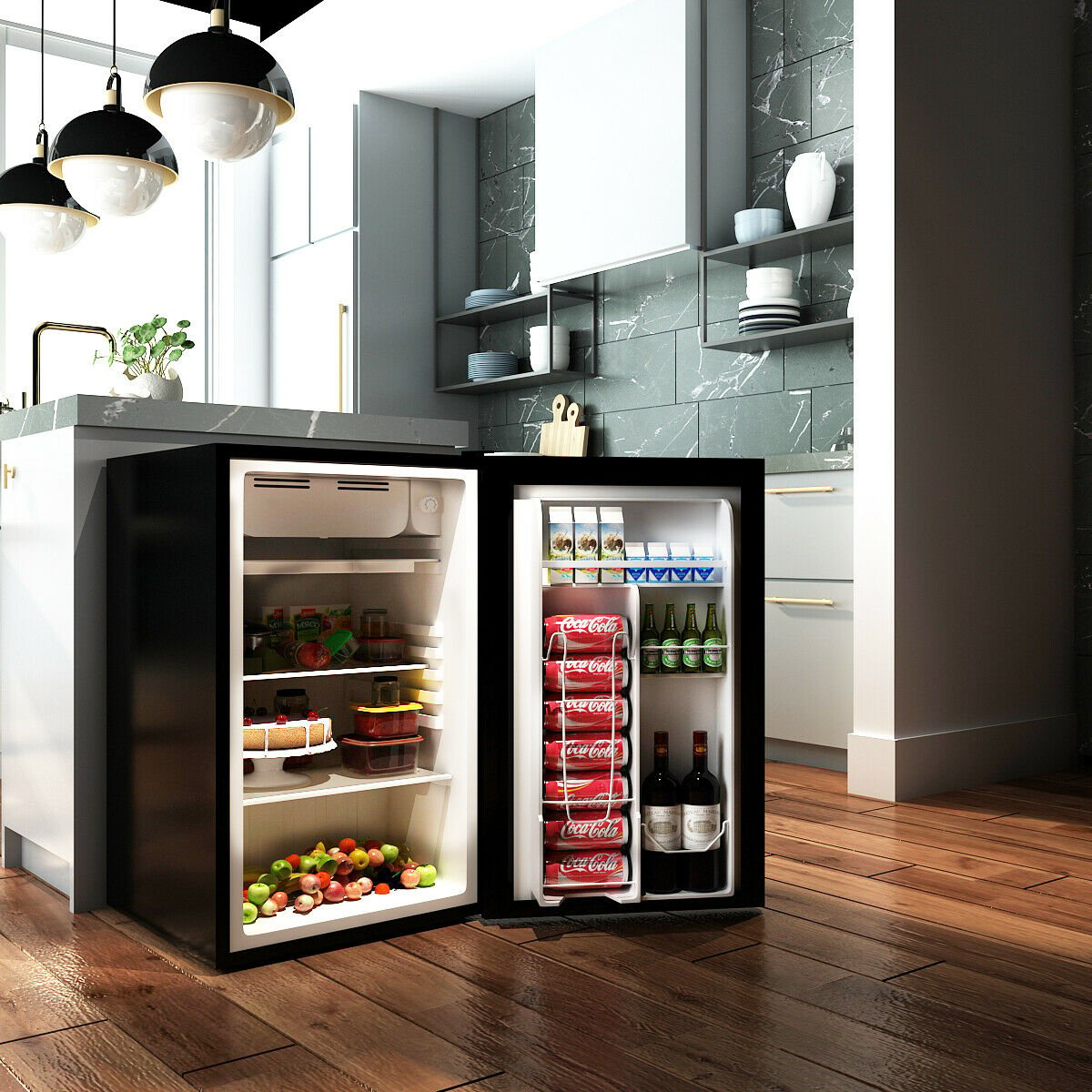 3.2 cu.ft. Mini Dorm Compact Refrigerator, Black at Gallery Canada