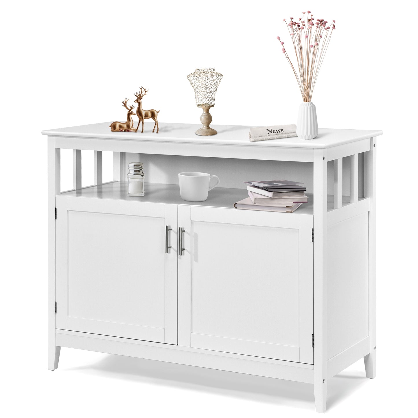 Modern Wooden Kitchen Lockers, Large Storage, White Sideboards Cabinets & Buffets at Gallery Canada