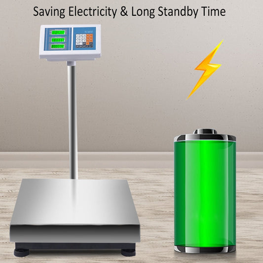 Digital Floor Platform Scale, 660 lbs, White Kitchen Tools White at Gallery Canada