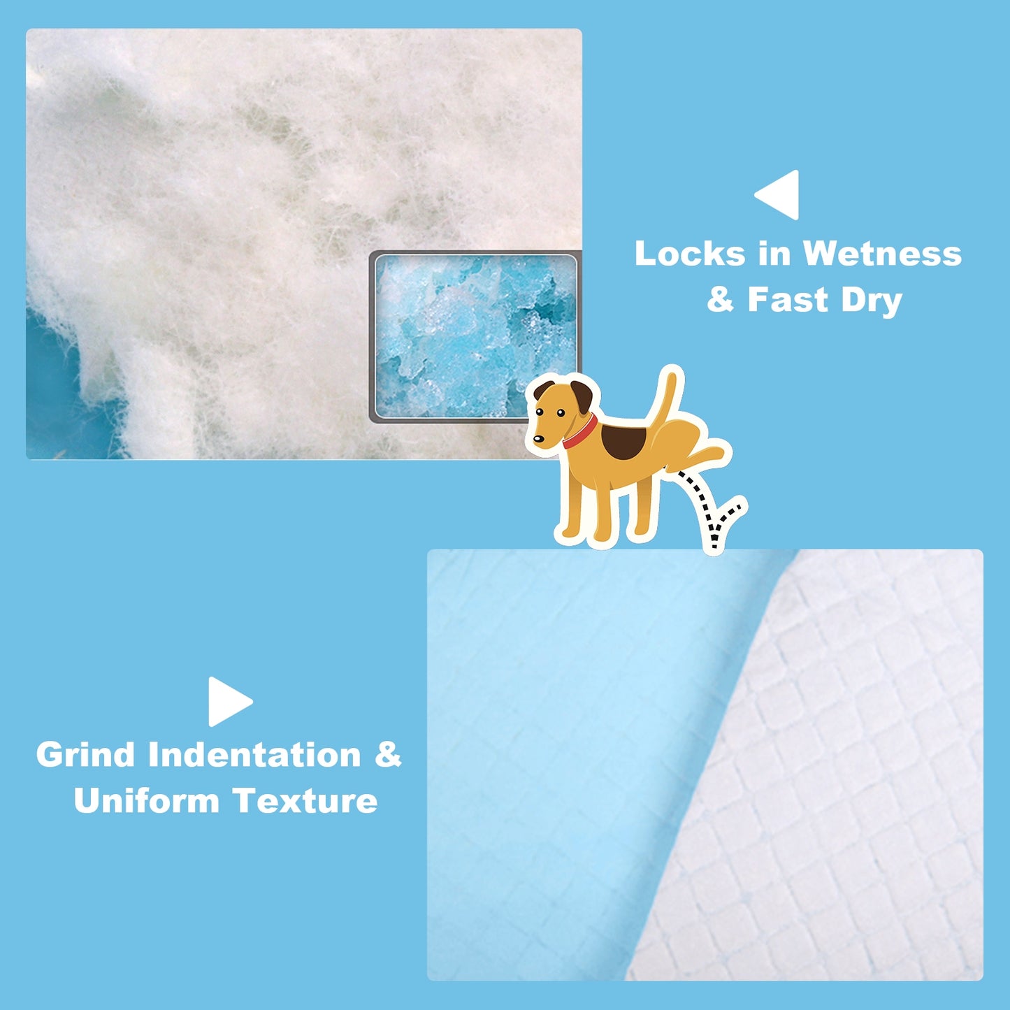 100 pieces 30 x 36 inch Pet Wee Pee Piddle Pad , Light Blue Dog Supplies at Gallery Canada