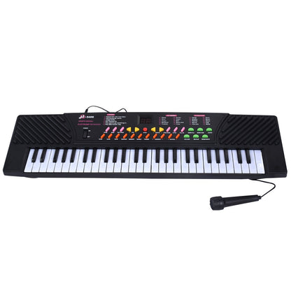 54 Keys Kids Electronic Music Piano, Black - Gallery Canada