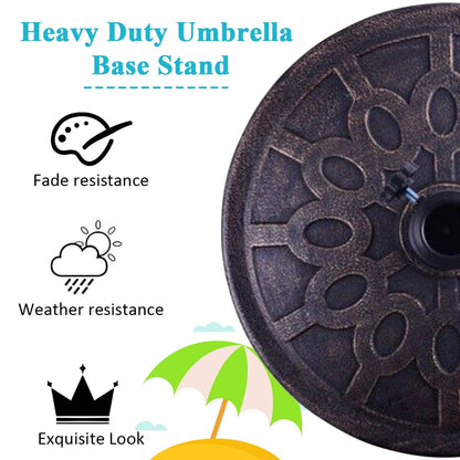 30lbs 18 Inch Heavy Duty Outdoor Patio Market Umbrella Base, Bronze at Gallery Canada
