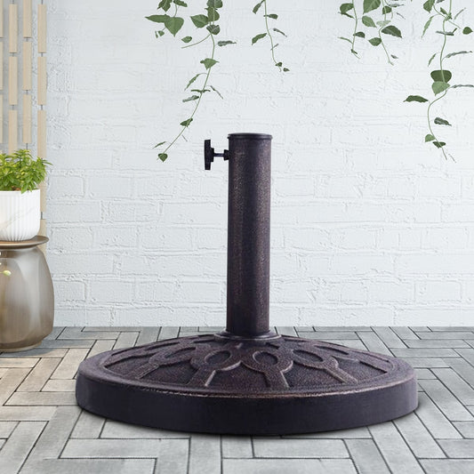 30lbs 18 Inch Heavy Duty Outdoor Patio Umbrella Base, Bronze Outdoor Umbrella Bases Bronze at Gallery Canada