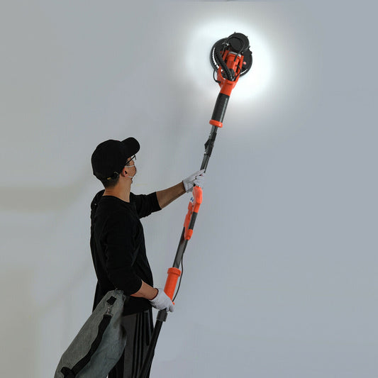 Electric Foldable Drywall Sander, 750W Variable Speed, Orange