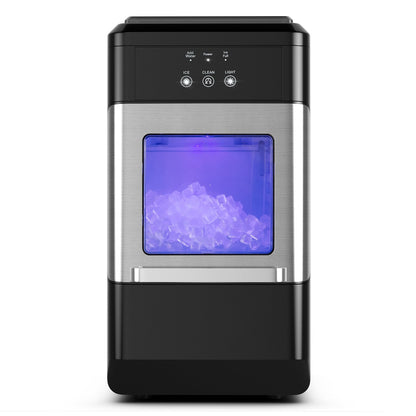Ice Maker Countertop 44lbs Per Day with Ice Shovel and Self-Cleaning, Black