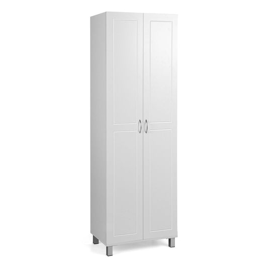 73.5 Inch Freestanding Double Door Tall Versatile Storage Organizer, White at Gallery Canada