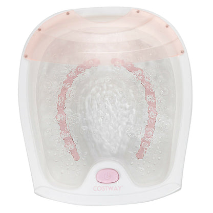 Foot Spa Bath with Bubble Massage, Pink