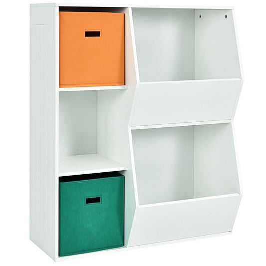 Kids Toy Storage Cabinet Shelf Organizer, Multicolor