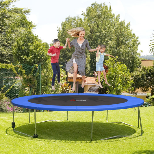 12 Feet Waterproof and Tear-Resistant Universal Trampoline Safety Pad Spring Cover, Blue Trampoline Accessories Blue at Gallery Canada