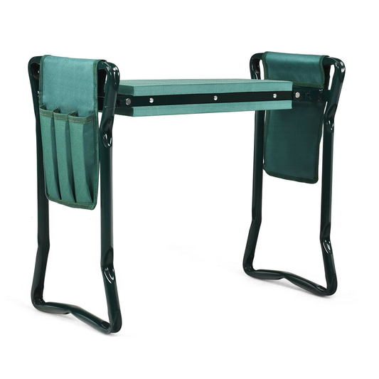 Folding Garden Kneeler and Seat Bench, Green