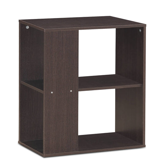 3-Tier Side End Table with Storage Shelves , Brown