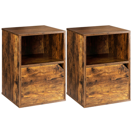 Set of 2 Nightstands Side End Table for Living Room at Gallery Canada