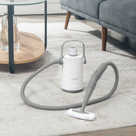 1000W Portable Hand-Held Steam Cleaner, 10 Accessories, Gray Vacuums & Cleaners Gray at Gallery Canada