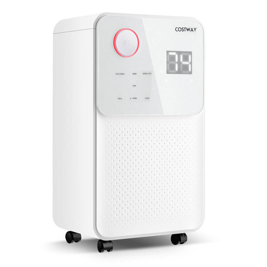32 Pints 2000 Sq. Ft Dehumidifier, Digital Display, White Dehumidifiers White at Gallery Canada