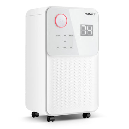 32 Pints 2000 Sq. Ft Dehumidifier for Home and Basements with 3-Color Digital Display, White