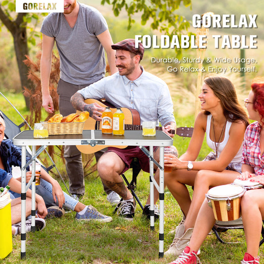 Folding Grill Table, Lightweight Aluminum, Silver Camping Furniture Silver at Gallery Canada