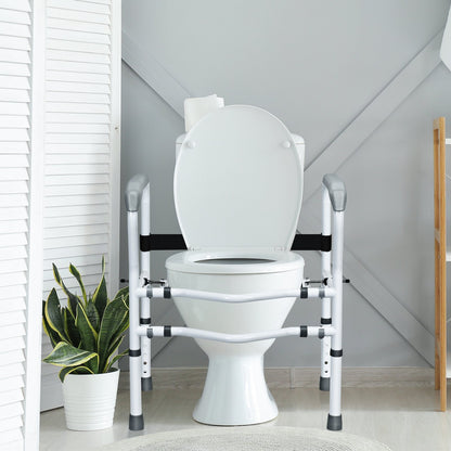 Steel Safety Toilet Rail with Created Fixable Clamp, White at Gallery Canada