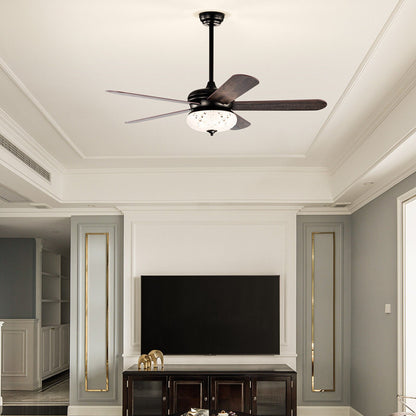 52 Inches Ceiling Fan with Remote Control, Walnut at Gallery Canada