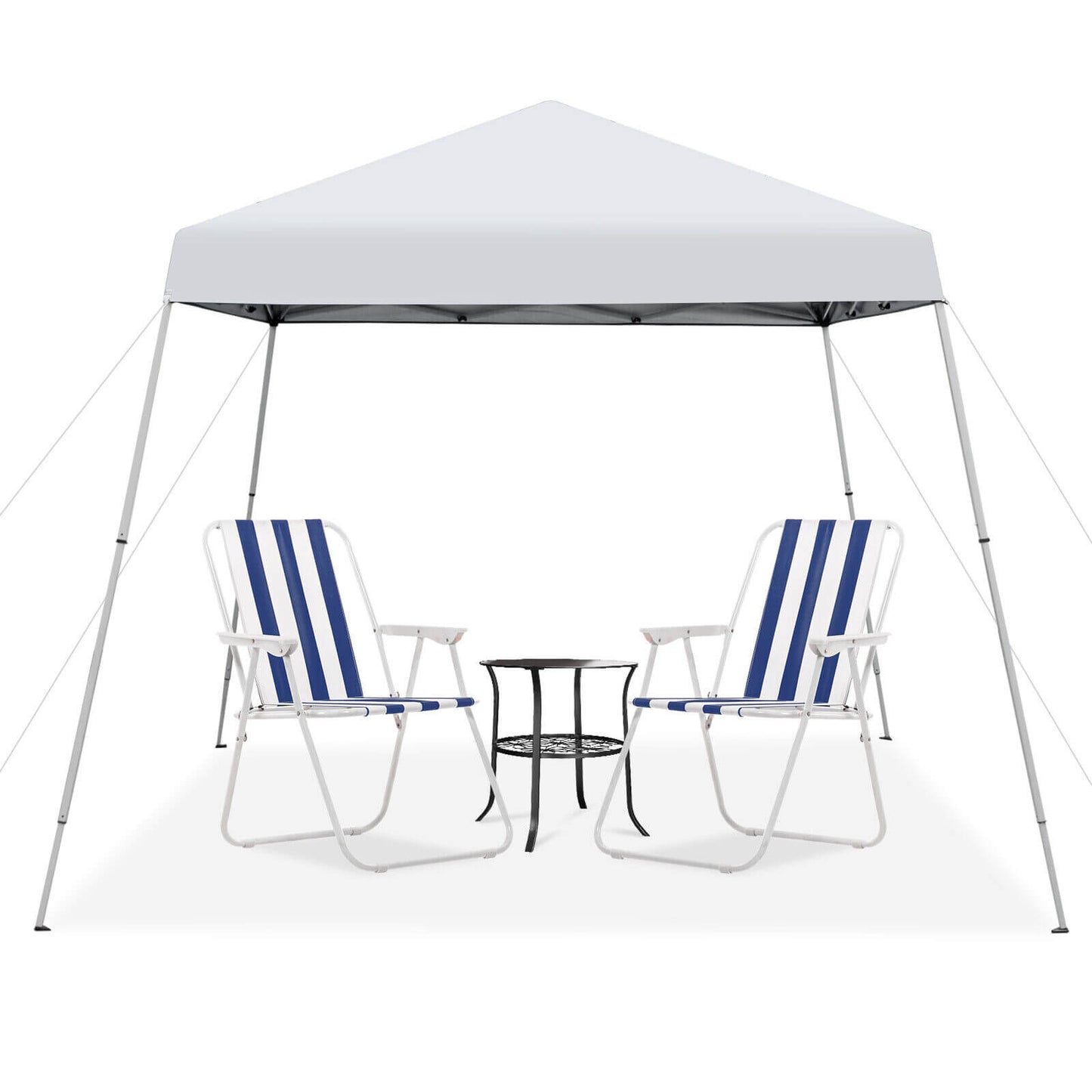 10 x 10 Feet Outdoor Instant Pop-up Canopy with Carrying Bag, White Canopies at Gallery Canada