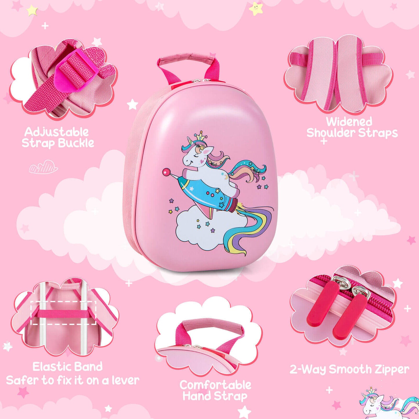 Kids Luggage Set, 18 Inch, 2 Pieces With Backpack, Pink Kids Luggage at Gallery Canada