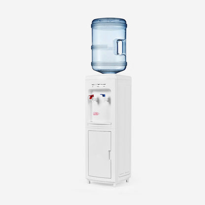 5 Gallons Hot and Cold Water Cooler Dispenser with Child Safety Lock, White at Gallery Canada