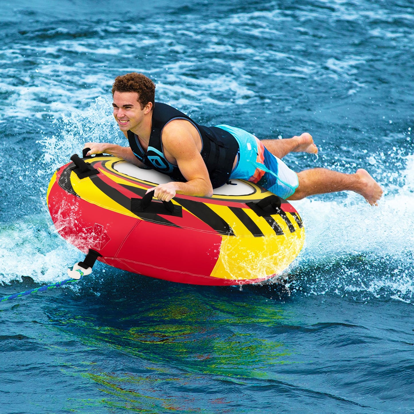 Inflatable Towable Tubes for Boating Water Sport, Multicolor at Gallery Canada
