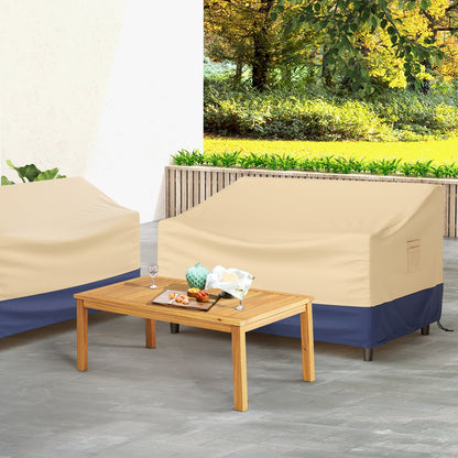 Patio Furniture Cover with Padded Handle and Click-Close Straps-60 x 43 x 30 inches, Beige