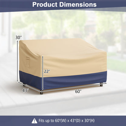 Patio Furniture Cover with Padded Handle and Click-Close Straps-60 x 43 x 30 inches, Beige at Gallery Canada
