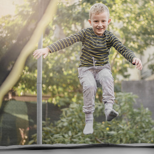 15 Ft Trampoline Replacement Safety Net, Adjustable Straps, Black Trampoline Accessories Black at Gallery Canada