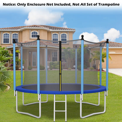 15/16 Feet Trampoline Replacement Safety Net with Adjustable Straps-15 ft, Black
