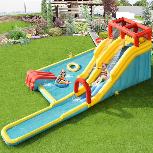7-In-1 Inflatable Dual Slide Water Park Bounce House Bounce House Options at Gallery Canada