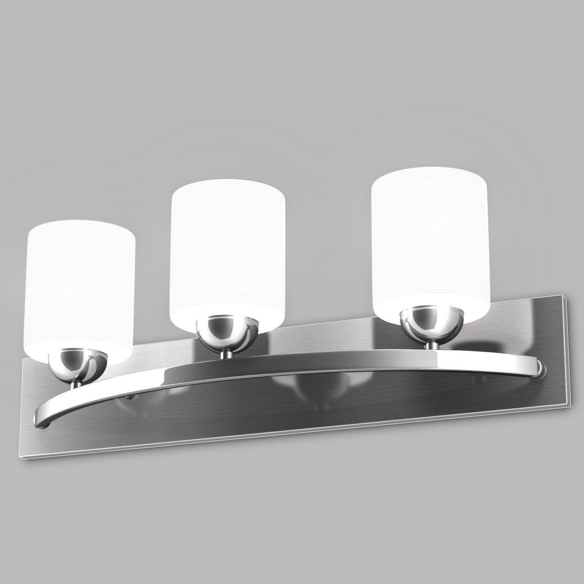 Glass Wall Sconce for 3 Bulbs, White - Gallery Canada