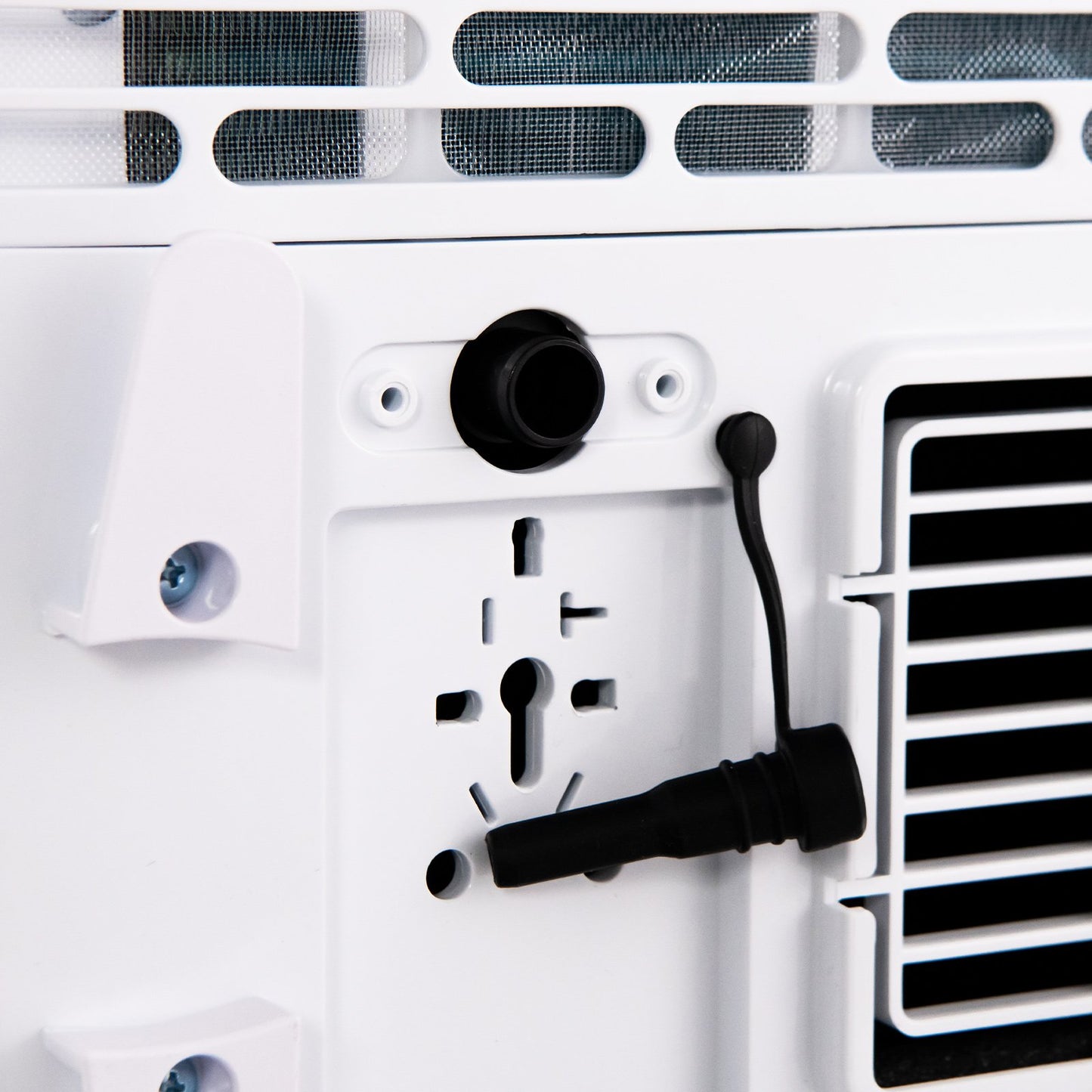 8000/10000 BTU 3-in-1 Portable Air Conditioner with Fan and Dehumidifier Mode-10000 BTU, Black & White
