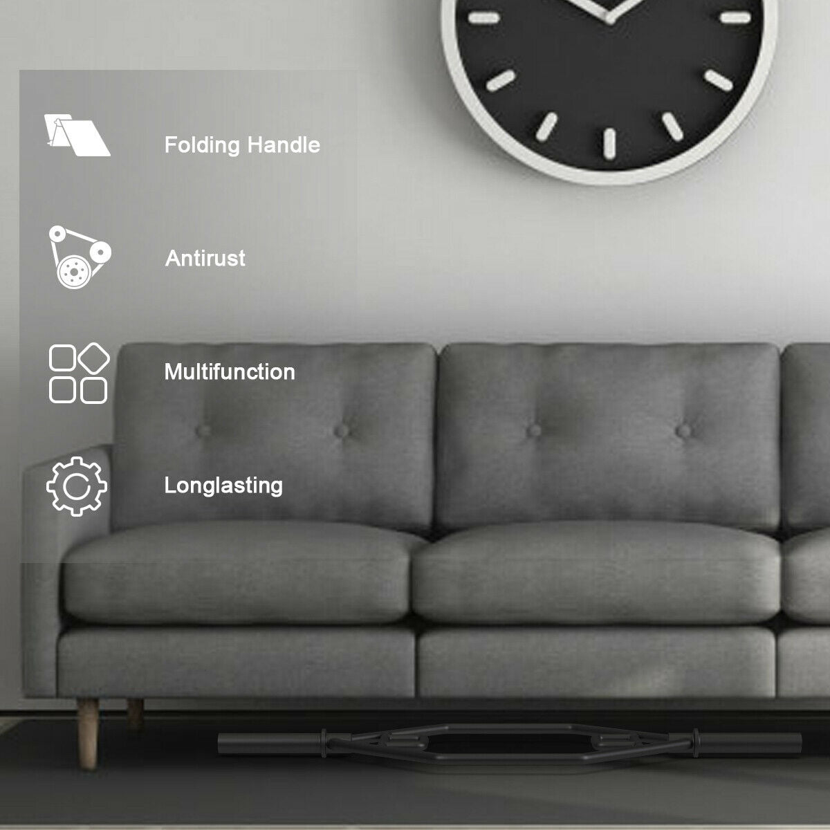 56 Inch Olympic Hexagon Deadlift Trap Bar, Black