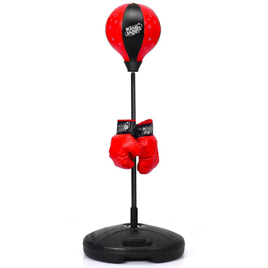 Kids Adjustable Stand Punching Bag Toy Set with Boxing Glove - Gallery Canada
