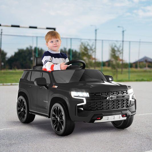 Kids Ride On Car, 12V, 2.4G Remote Control, Black Powered Ride On Toys Black at Gallery Canada