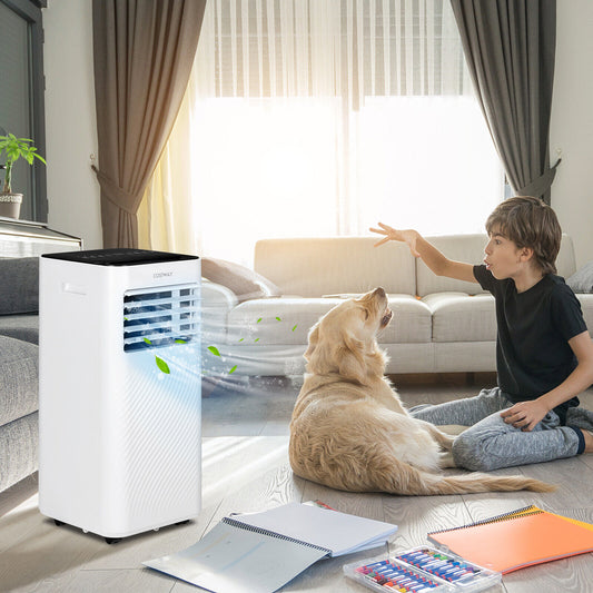 10000 BTU Portable Air Conditioner, Dehumidifier, Sleep Mode, Black Portable Air Conditioners Black at Gallery Canada