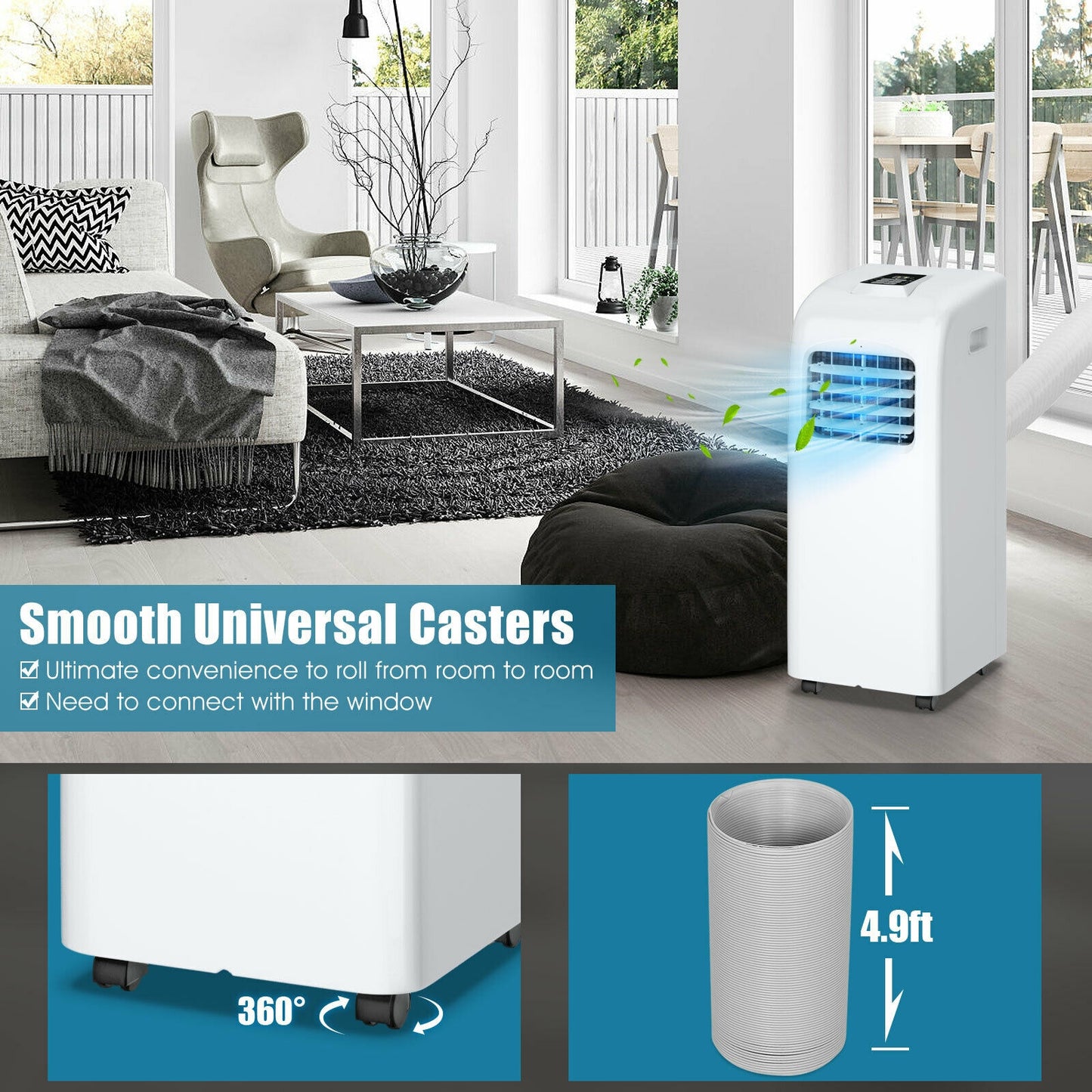 8000 BTU Portable Air Conditioner With Dehumidifier Portable Air Conditioners at Gallery Canada